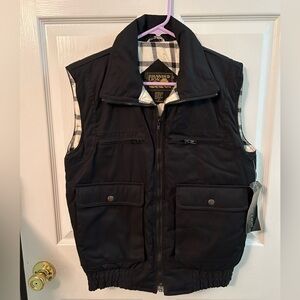 Vintage Mens Branded Lion flannel-lined vest